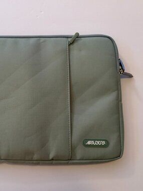 Mosiso Laptop Sleve with Front Pocket, Antique Green, 13-13.3 inch